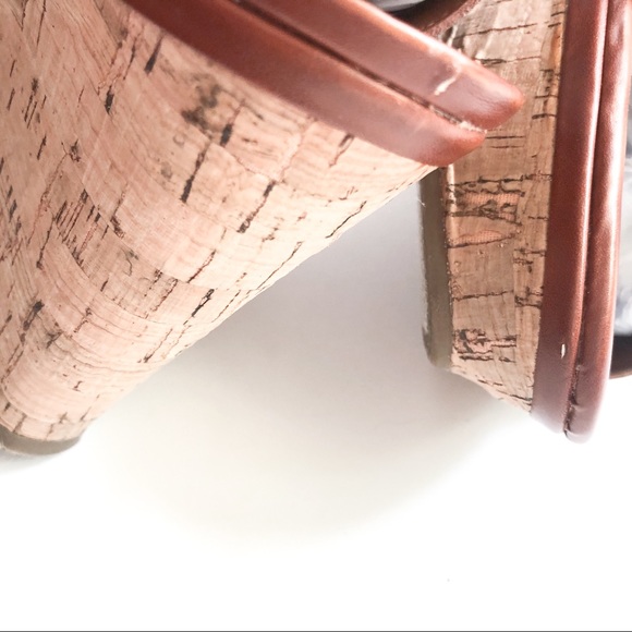 Tommy Hilfiger Safia Two-Toned Cork Wedge Sandals - Picture 7 of 7
